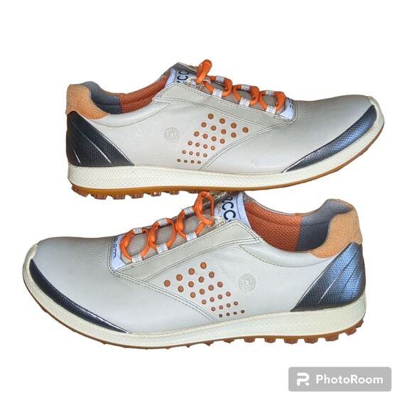 ECCO Biom Yak Natural Motion HydroMax Leather Womens Golf Shoes Spikeless EU 41 - Picture 1 of 16
